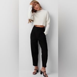 Simons Women Dress Pleated barrel-leg pants XS